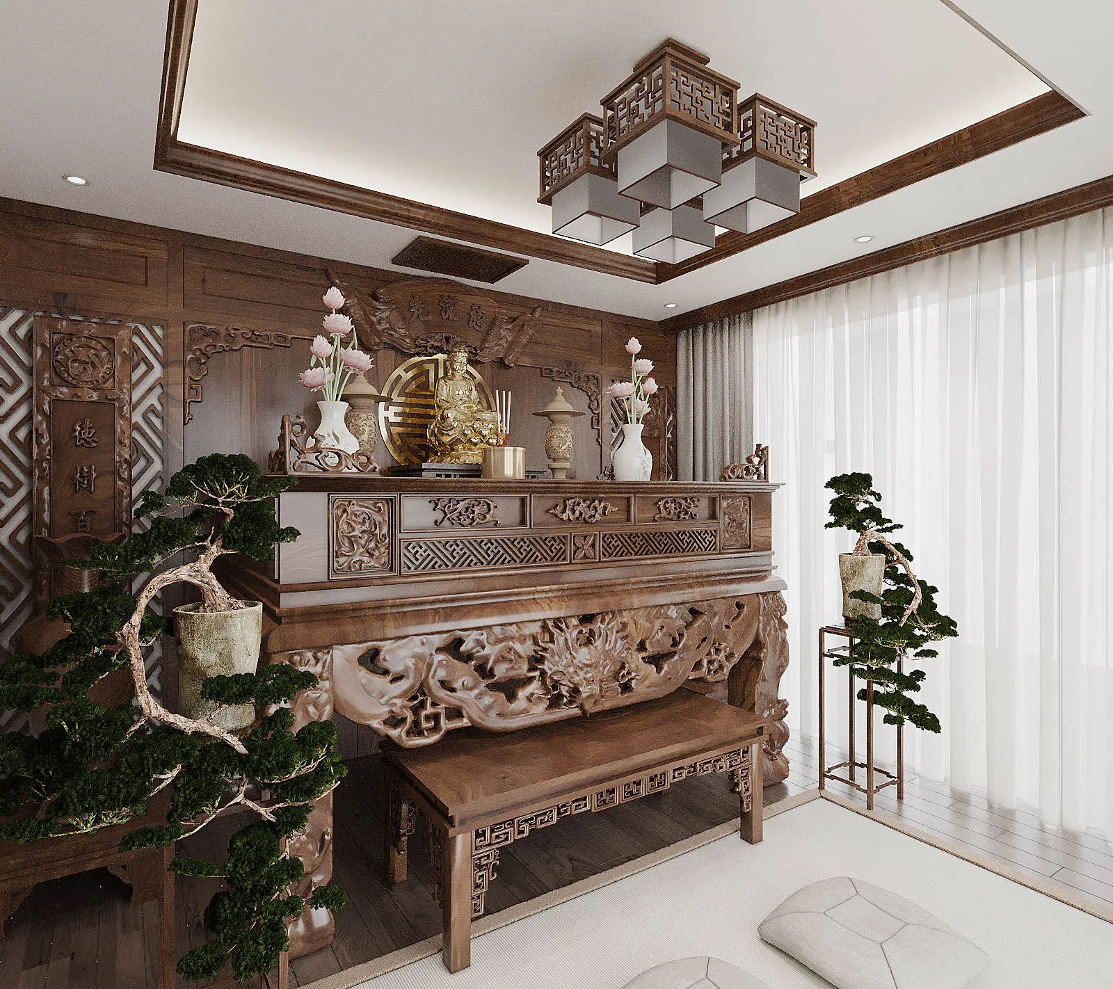 Án Hương Trầm — Phòng thờ căn hộ · Quận 2