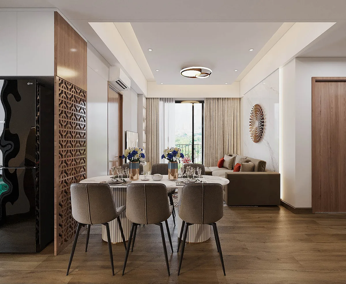 Bình Phong Gỗ — Căn hộ 2 phòng ngủ · Mizuki Park