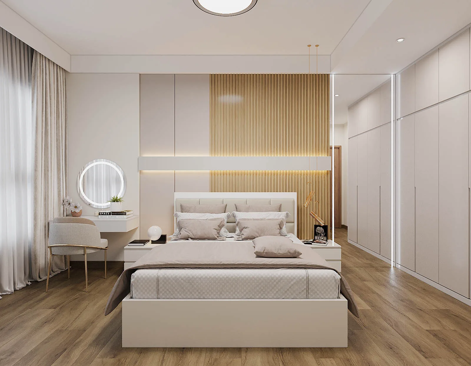 Bình Phong Gỗ — Căn hộ 2 phòng ngủ · Mizuki Park