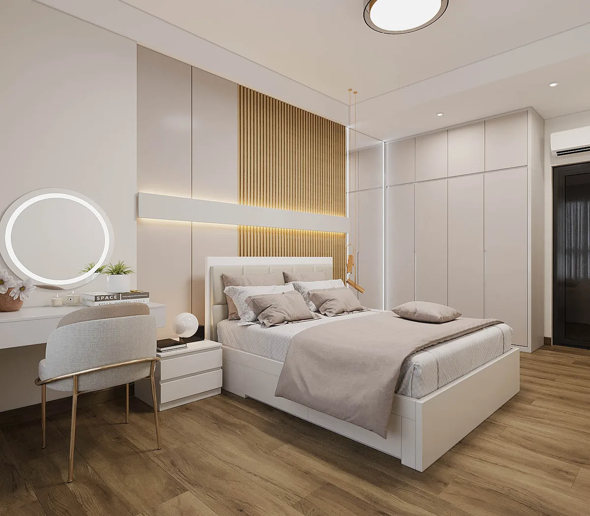 Bình Phong Gỗ — Căn hộ 2 phòng ngủ · Mizuki Park