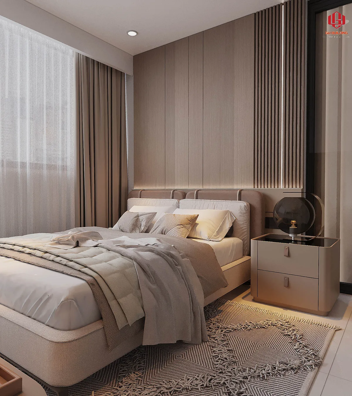 Bóng Gỗ Sẫm — Căn hộ 3 phòng ngủ · The Global City