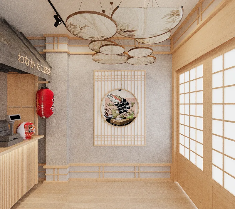 Đèn Giấy Ban Mai — Nhà hàng sushi hai tầng · Quận 7