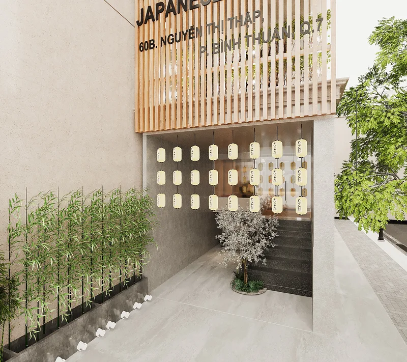 Đèn Giấy Ban Mai — Nhà hàng sushi hai tầng · Quận 7