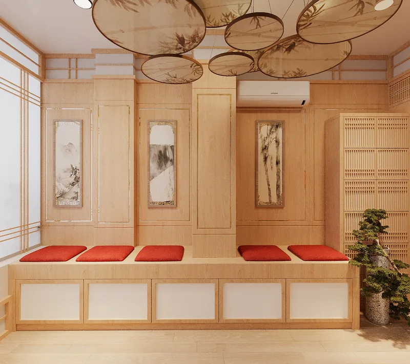 Đèn Giấy Ban Mai — Nhà hàng sushi hai tầng · Quận 7