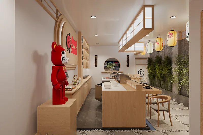 Đèn Giấy Ban Mai — Nhà hàng sushi hai tầng · Quận 7
