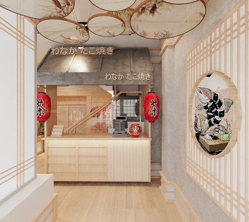 Đèn Giấy Ban Mai — Nhà hàng sushi hai tầng · Quận 7
