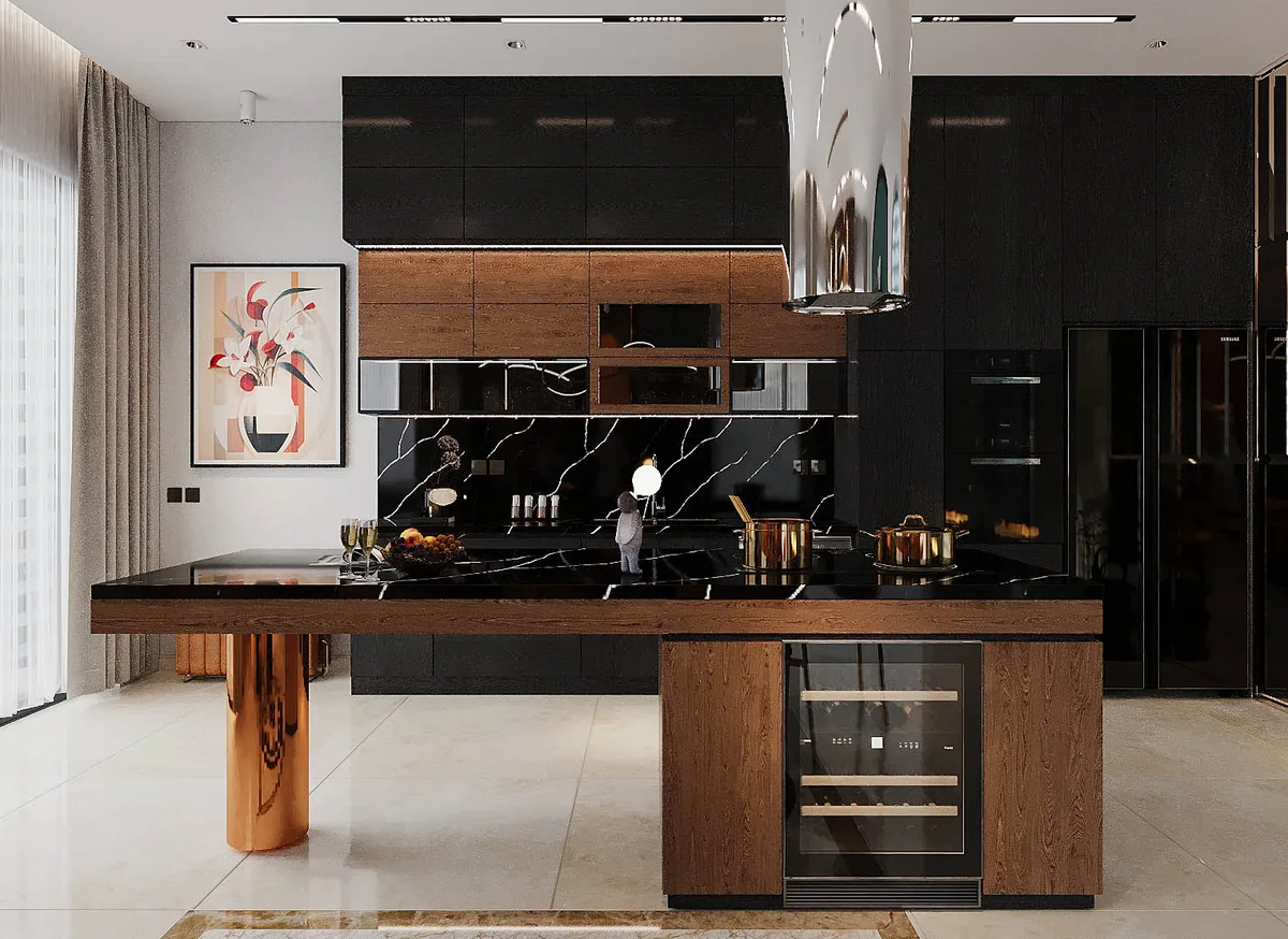 Gian Bếp Than — Bếp mở trong căn hộ · Thủ Đức