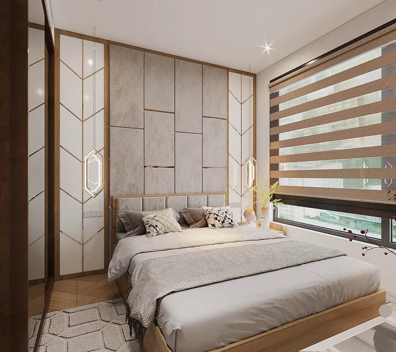 Hình Học Ánh Vàng — Phòng ngủ · Lumière Riverside