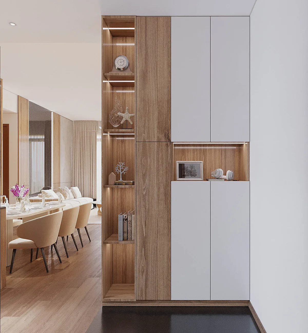 Khám Gỗ Sồi — Căn hộ 2 phòng ngủ · Akari City