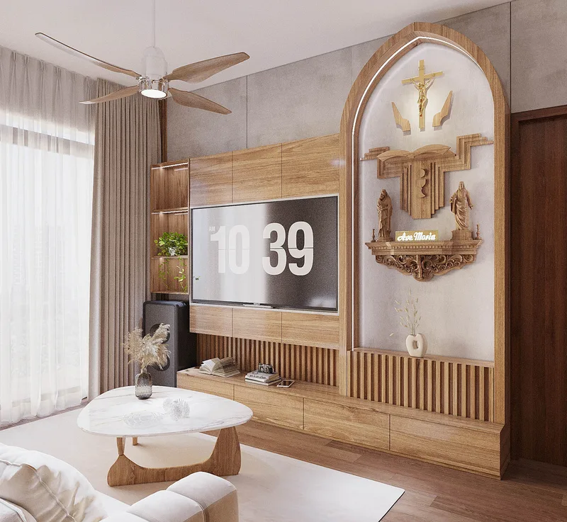 Khám Gỗ Sồi — Căn hộ 2 phòng ngủ · Akari City
