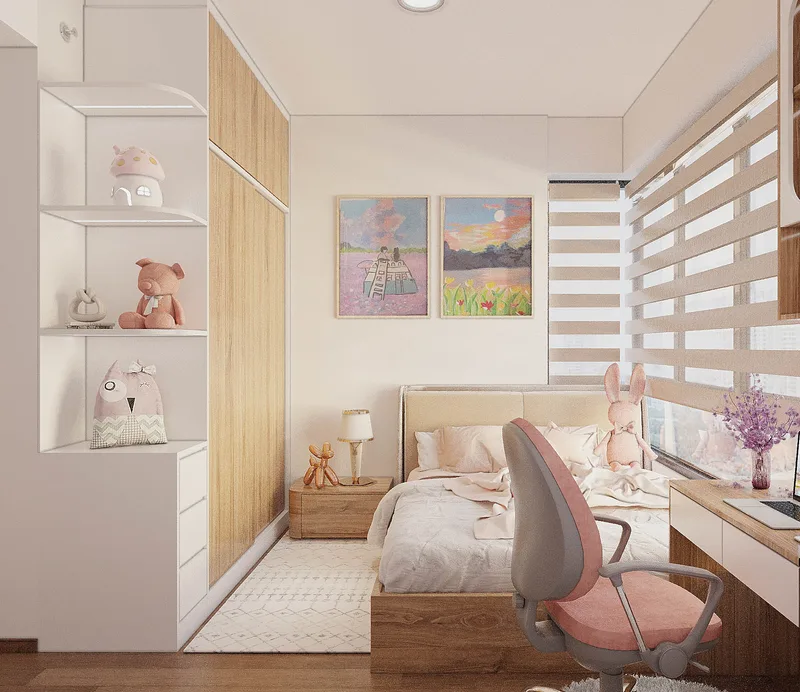 Khám Gỗ Sồi — Căn hộ 2 phòng ngủ · Akari City