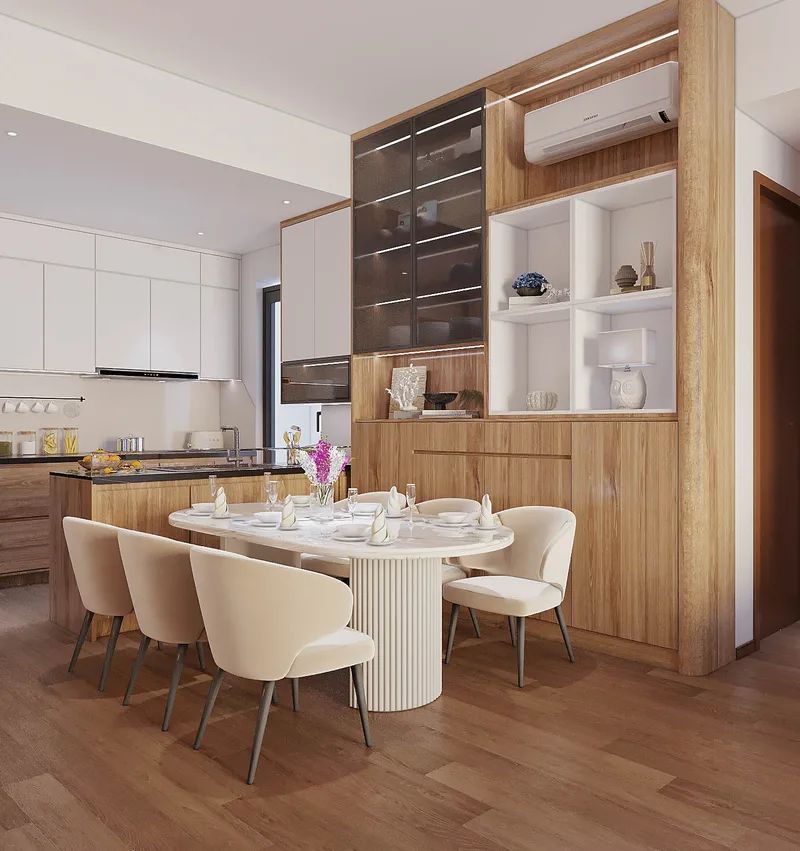 Khám Gỗ Sồi — Căn hộ 2 phòng ngủ · Akari City
