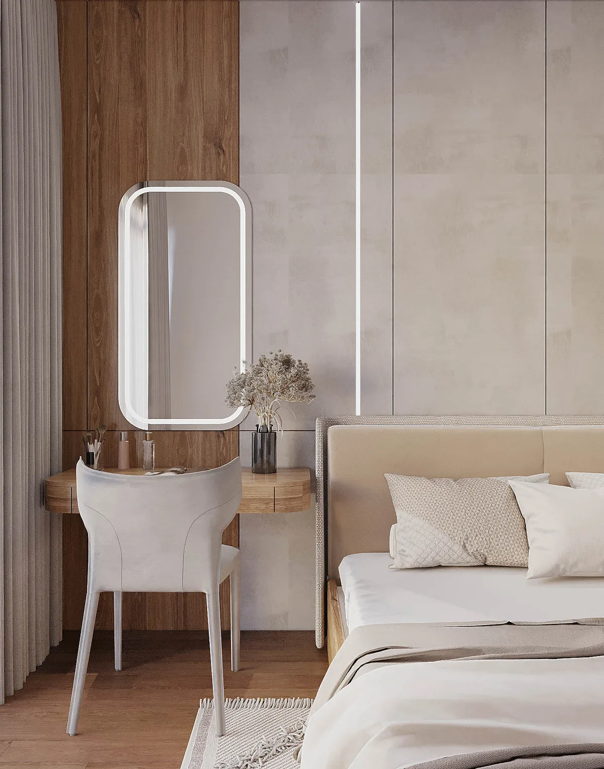 Khám Gỗ Sồi — Căn hộ 2 phòng ngủ · Akari City