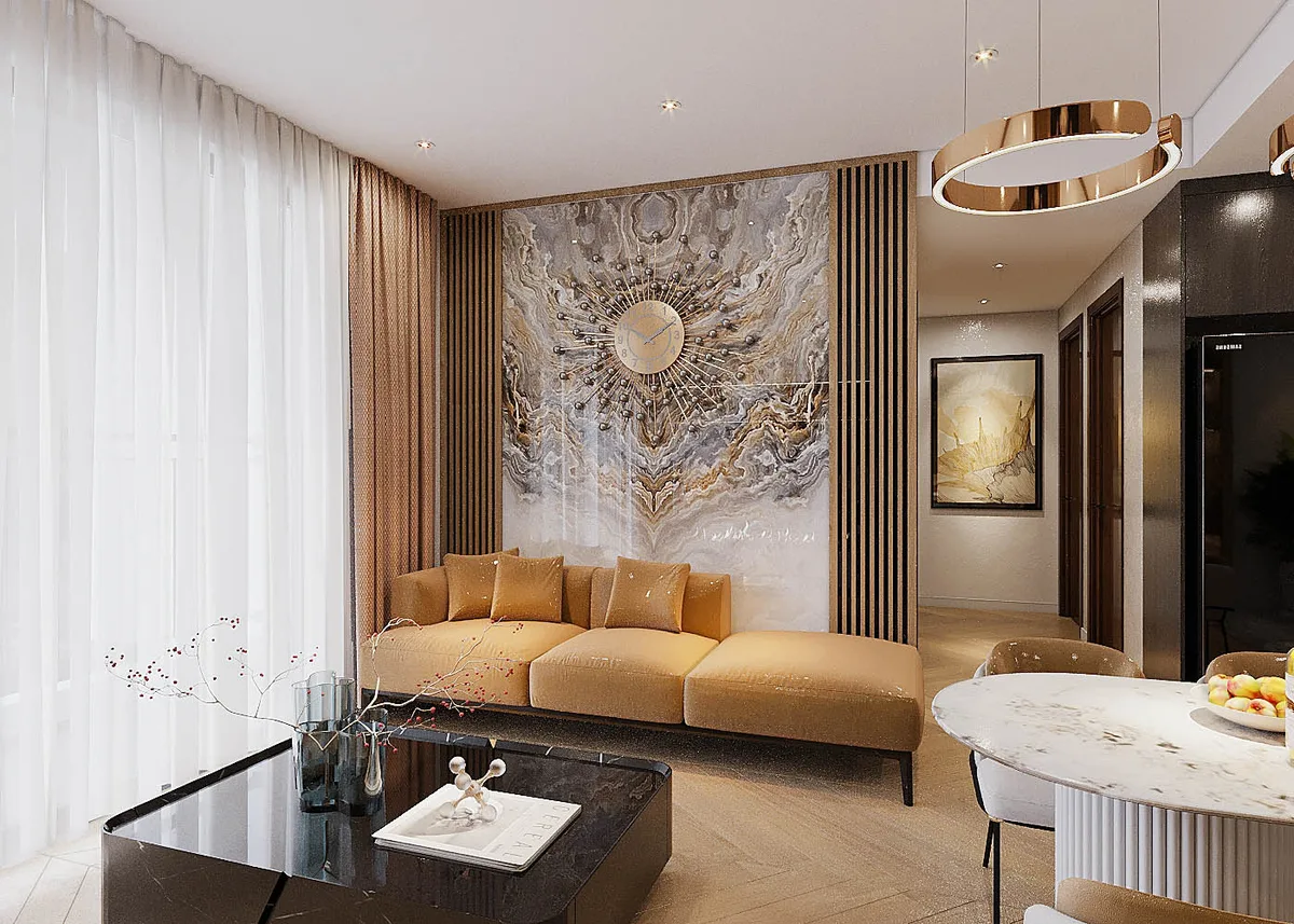 Nắng Mật Ong — Phòng khách · Lumière Riverside