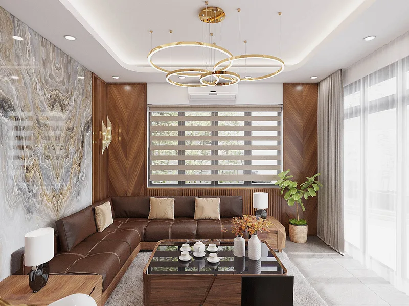 Quầng Hổ Phách — Phòng khách liên thông bàn ăn · Quận 10