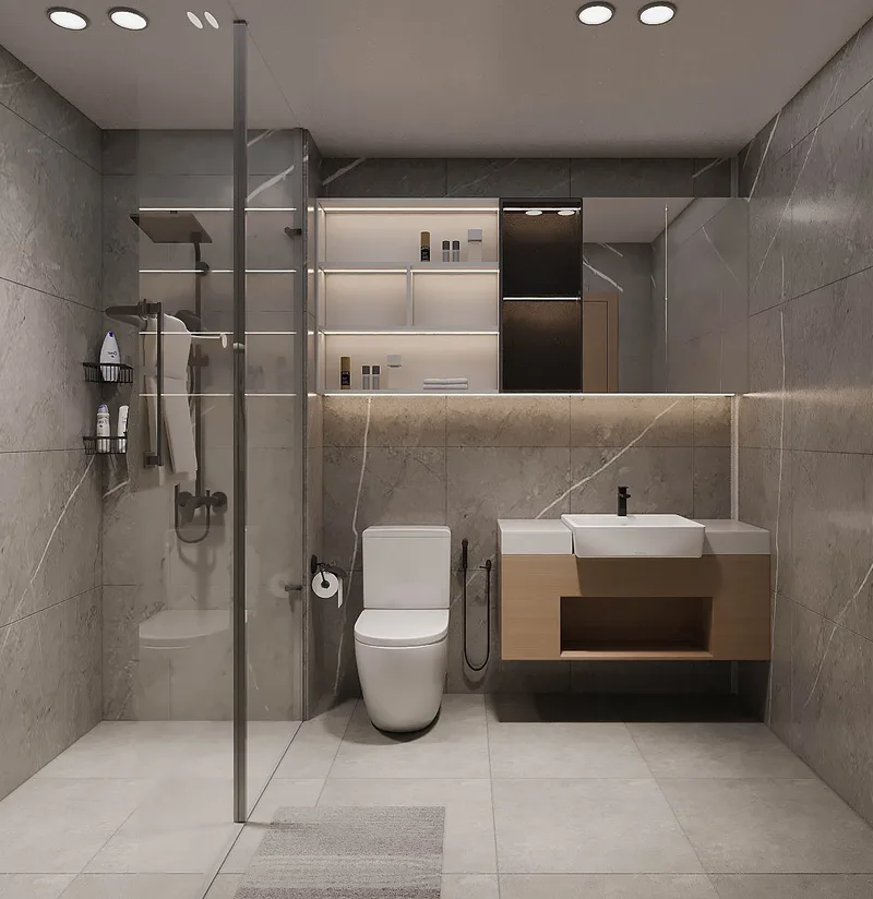 Khung Đồng Kính Khói — Căn hộ 2 phòng ngủ · Masteri Centre Point