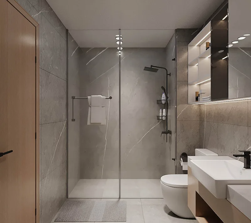 Khung Đồng Kính Khói — Căn hộ 2 phòng ngủ · Masteri Centre Point