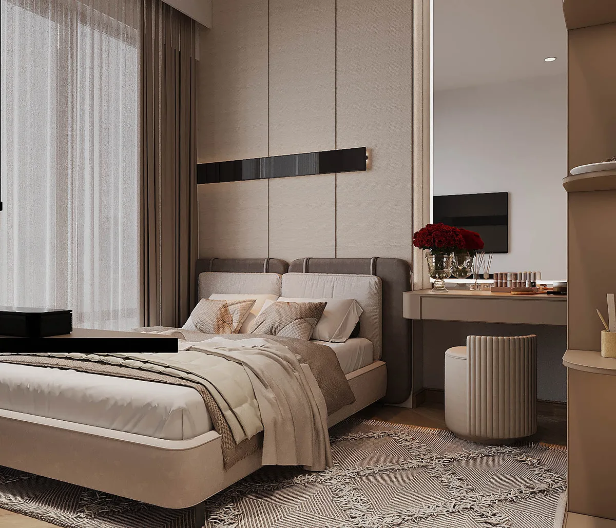 Khung Đồng Kính Khói — Căn hộ 2 phòng ngủ · Masteri Centre Point