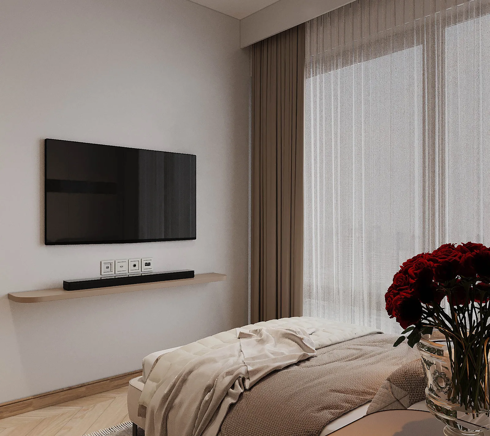 Khung Đồng Kính Khói — Căn hộ 2 phòng ngủ · Masteri Centre Point