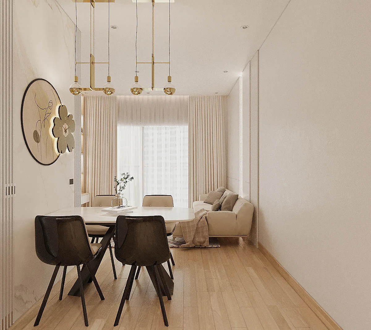 Sồi Nhạt — Căn hộ mẫu 2 phòng ngủ · Quận 4