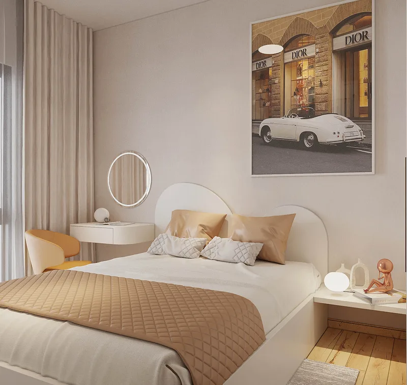 Trắng Ngà — Căn hộ 2 phòng ngủ · Citi Alto