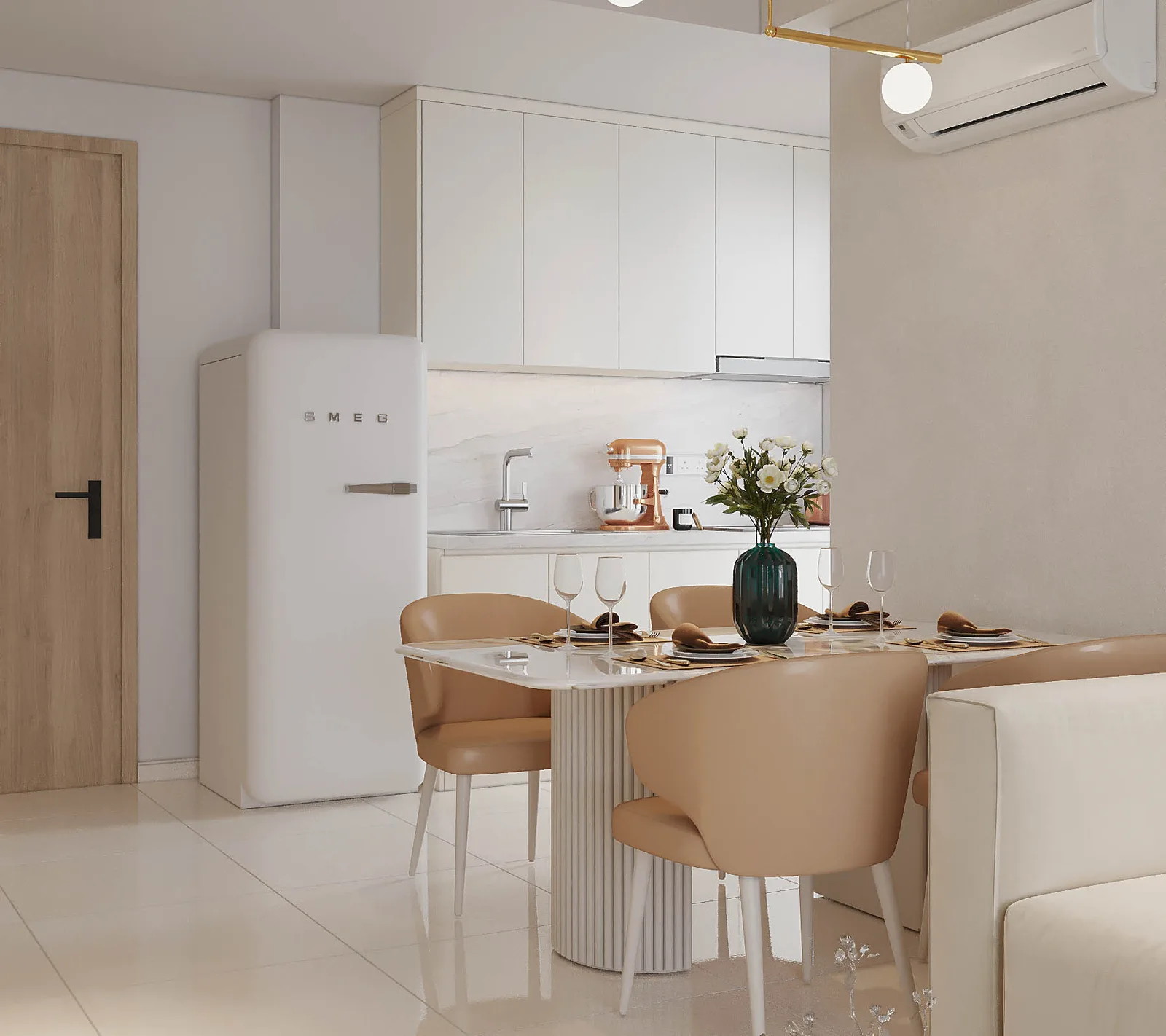 Trắng Ngà — Căn hộ 2 phòng ngủ · Citi Alto
