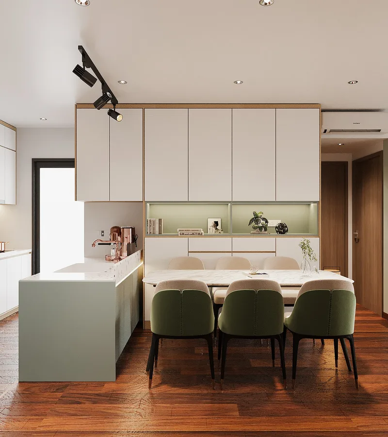 Xanh Cốm — Căn hộ 3 phòng ngủ · Mizuki Park