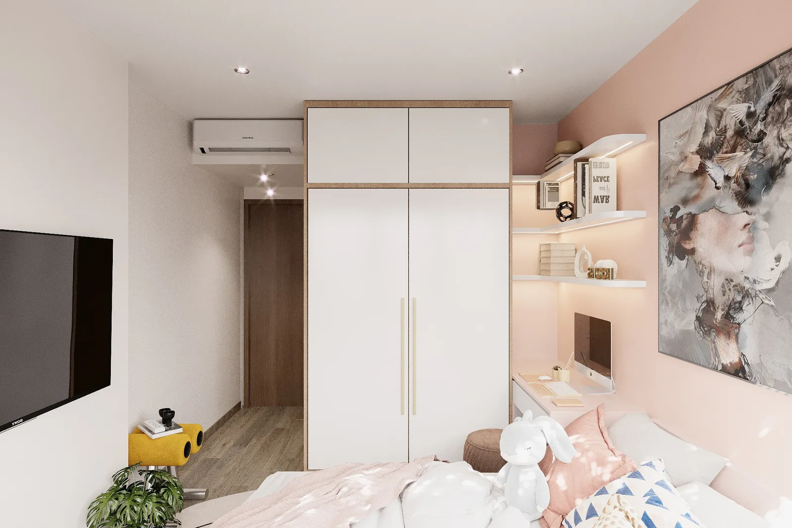 Xanh Cốm — Căn hộ 3 phòng ngủ · Mizuki Park