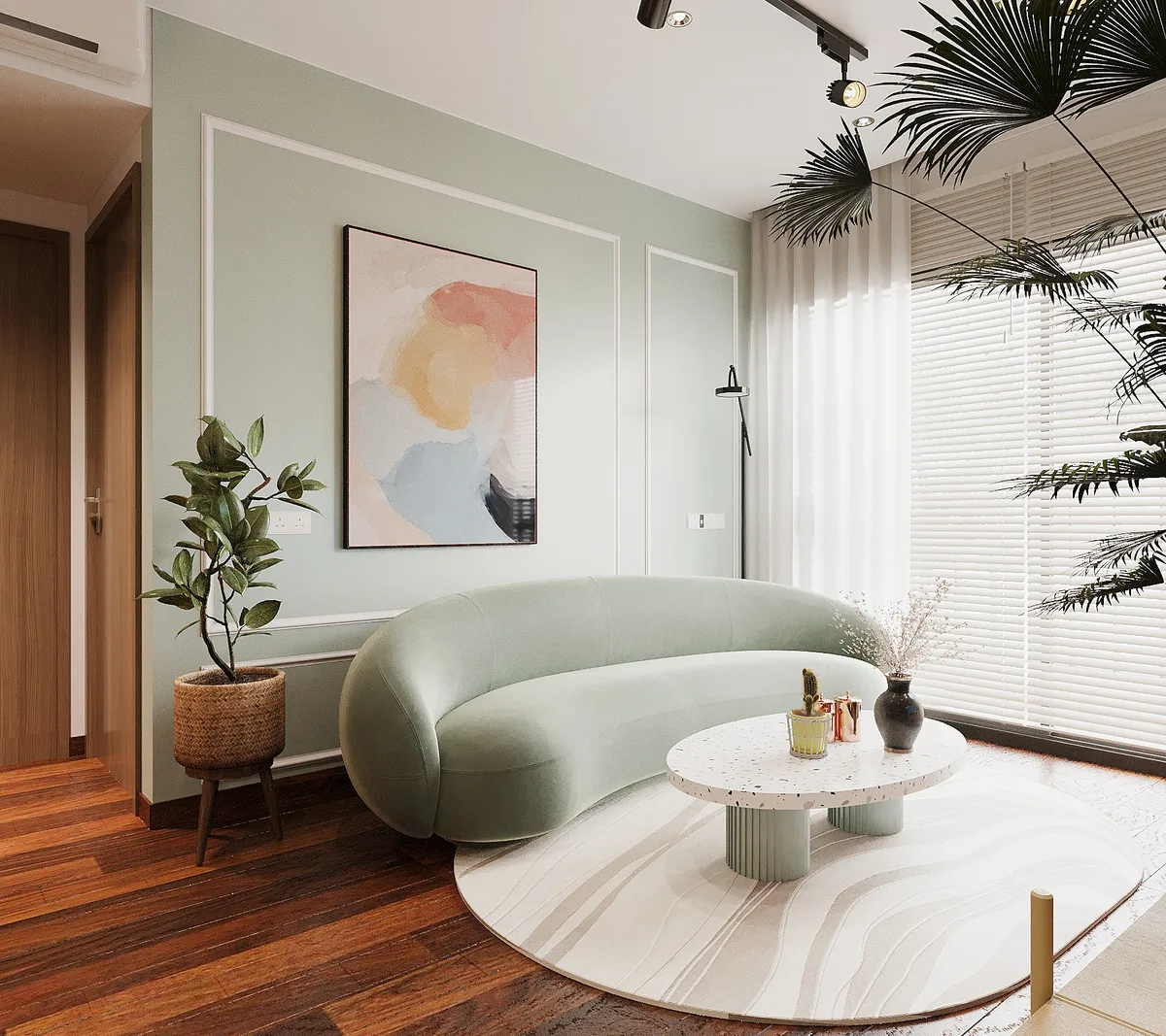 Xanh Cốm — Căn hộ 3 phòng ngủ · Mizuki Park
